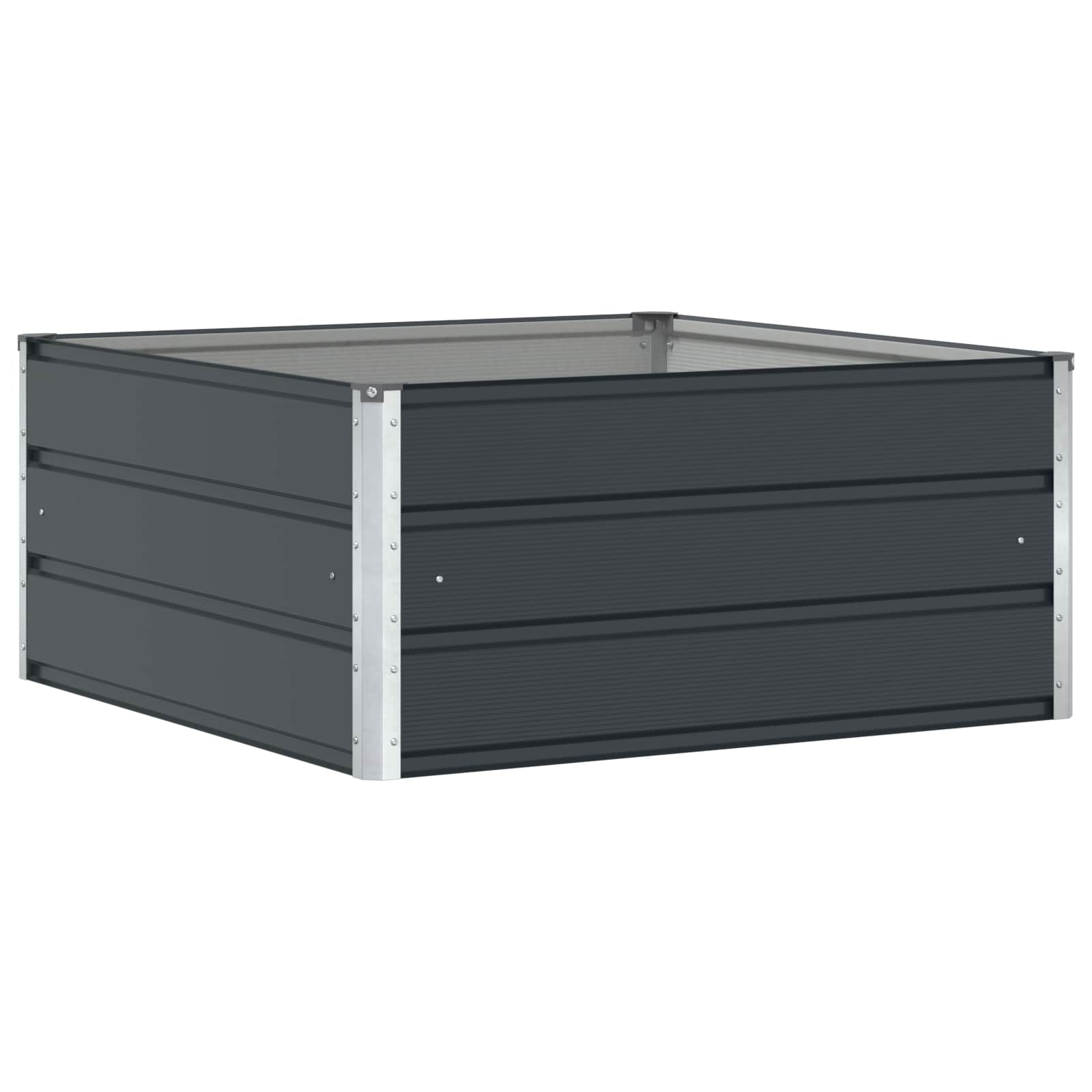 vidaXL Donica Antracyt 100 x 100 x 45 cm Stal