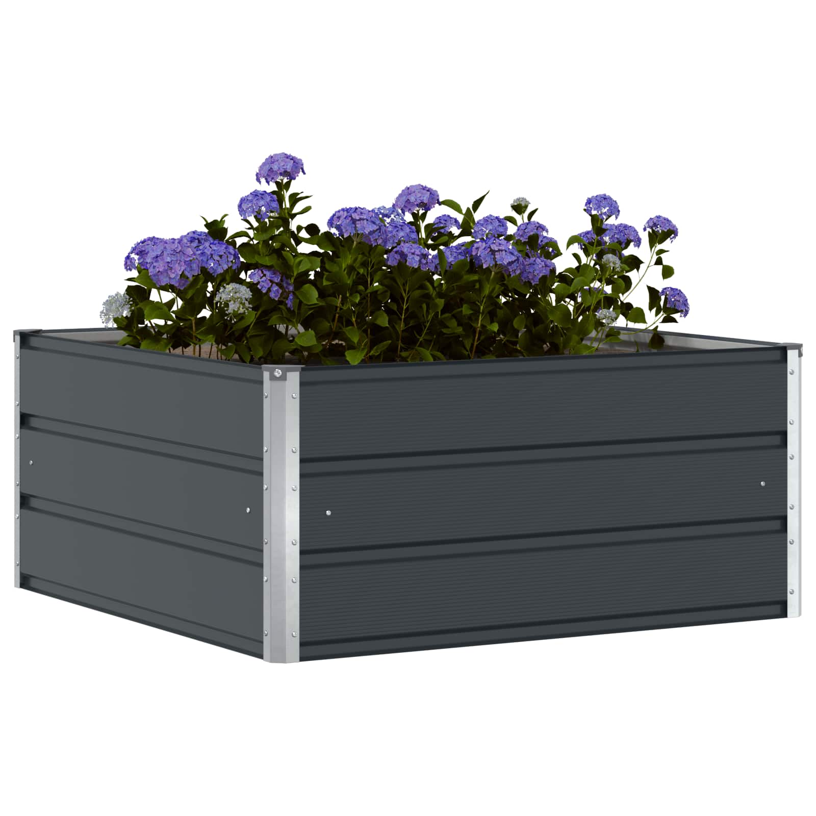 vidaXL Donica Antracyt 100 x 100 x 45 cm Stal