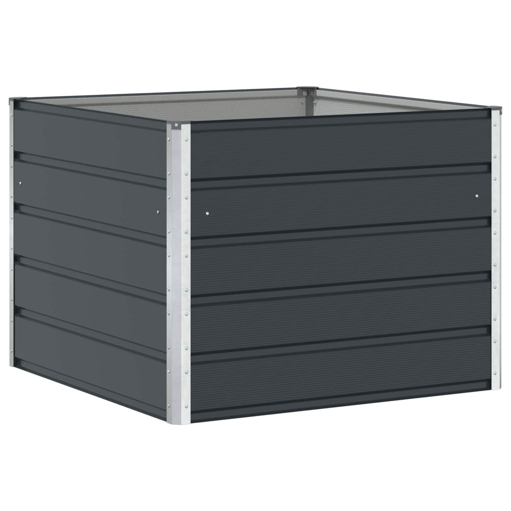 vidaXL Donica Antracyt 100 x 100 x 75 cm Stal