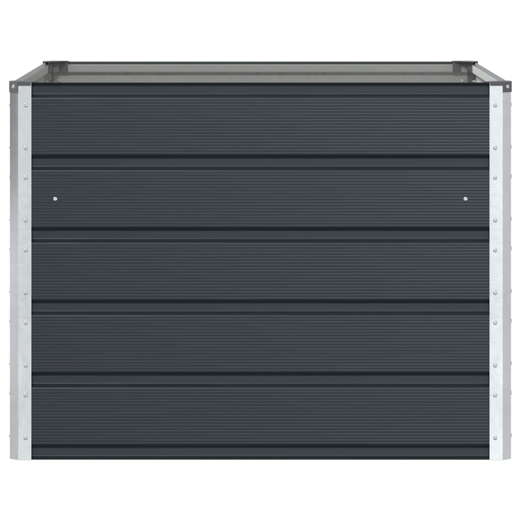 vidaXL Donica Antracyt 100 x 100 x 75 cm Stal