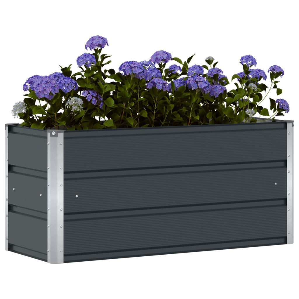 vidaXL Donica Antracyt 100 x 40 x 45 cm Stal