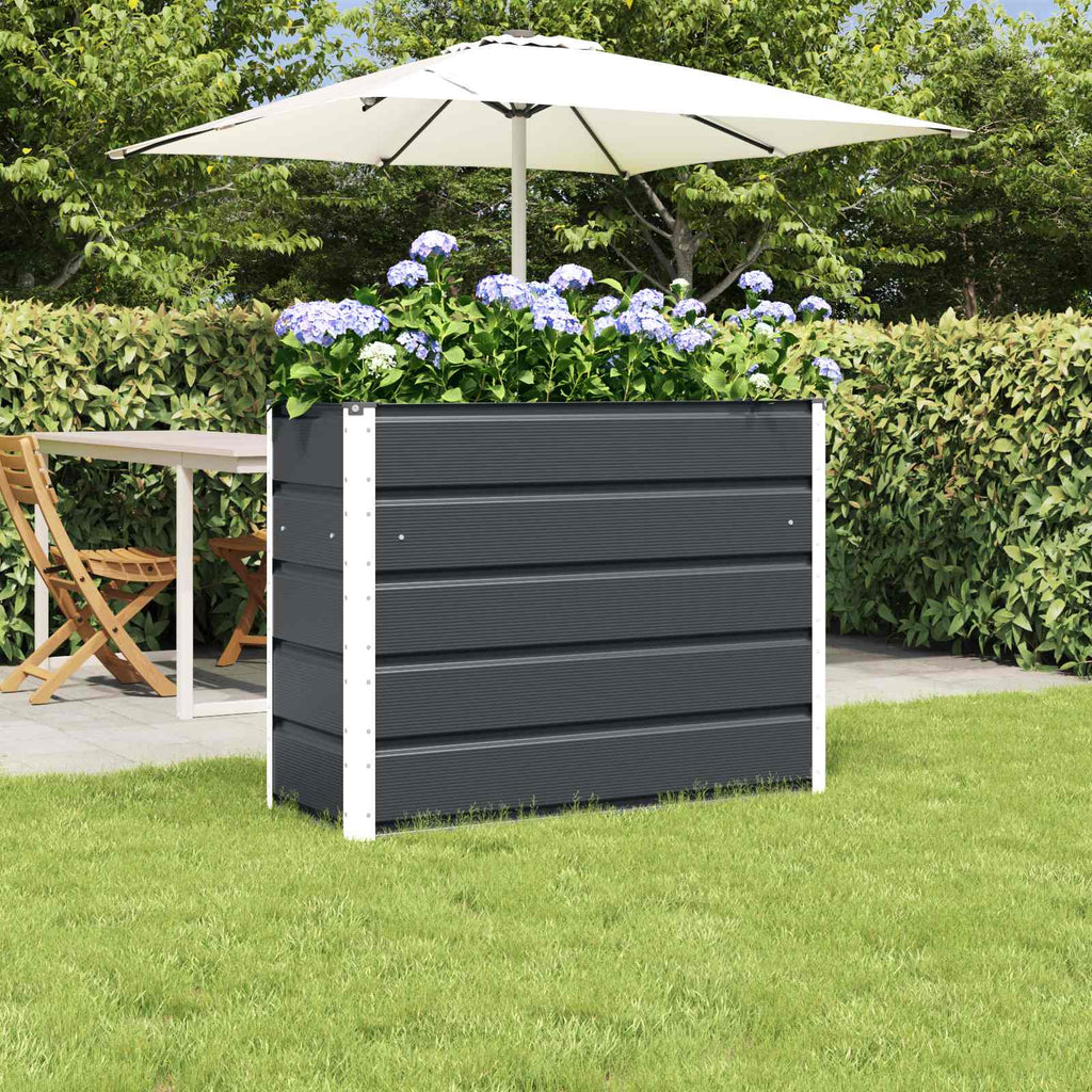 vidaXL Donica Antracyt 100 x 40 x 75 cm Stal