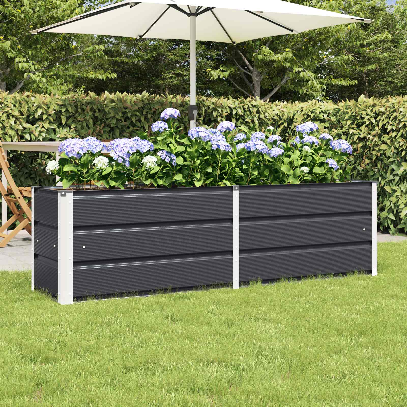 vidaXL Donica Antracyt 160 x 40 x 45 cm Stal