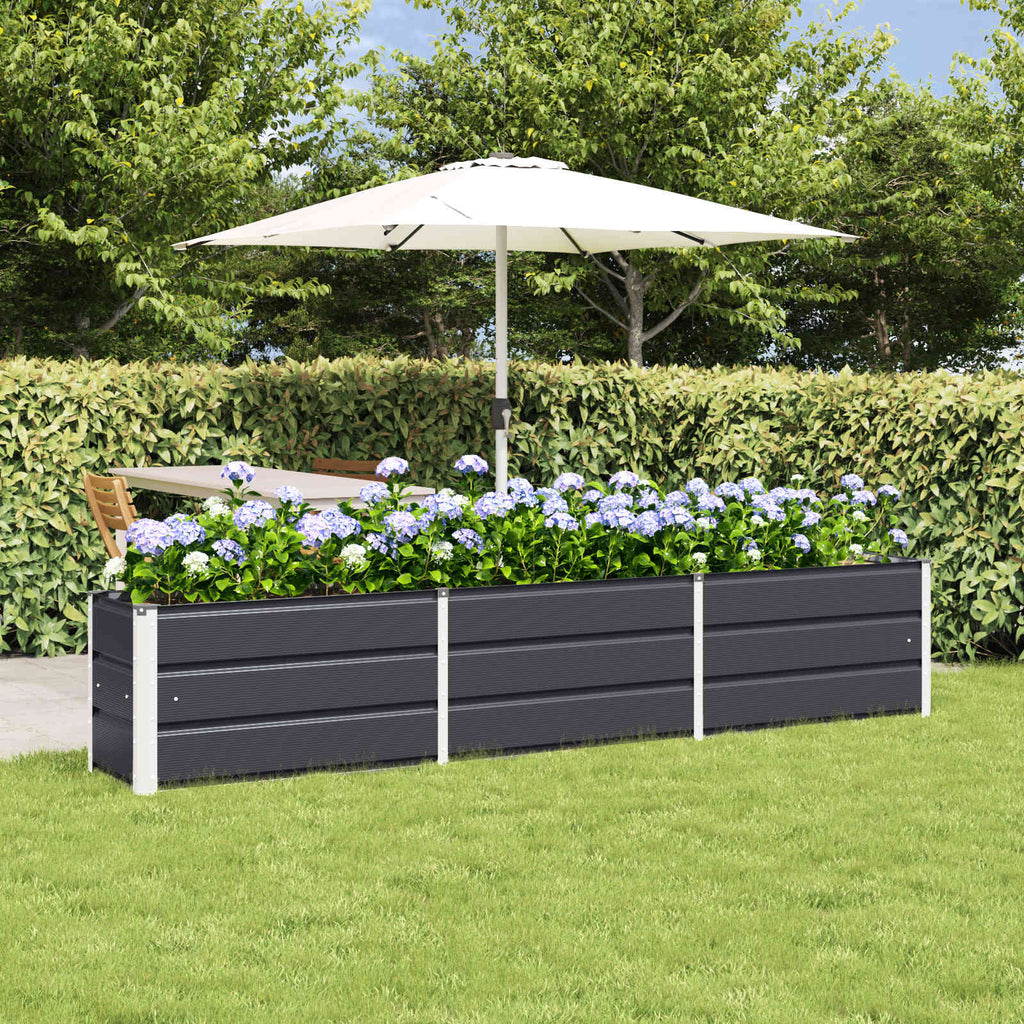 vidaXL Donica Antracyt 240 x 40 x 45 cm Stal