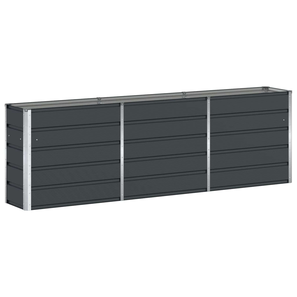 vidaXL Donica Antracyt 240 x 40 x 75 cm Stal