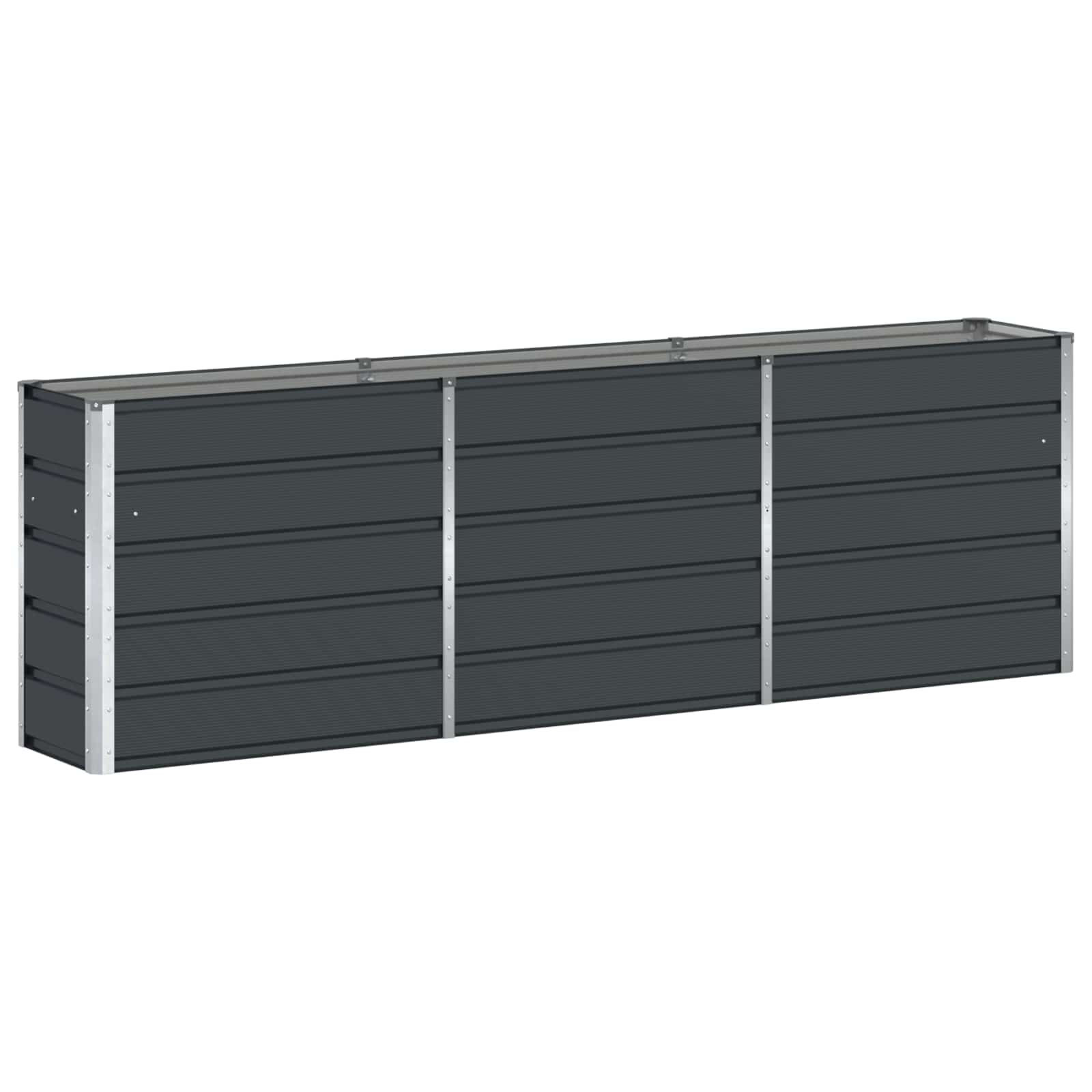 vidaXL Donica Antracyt 240 x 40 x 75 cm Stal