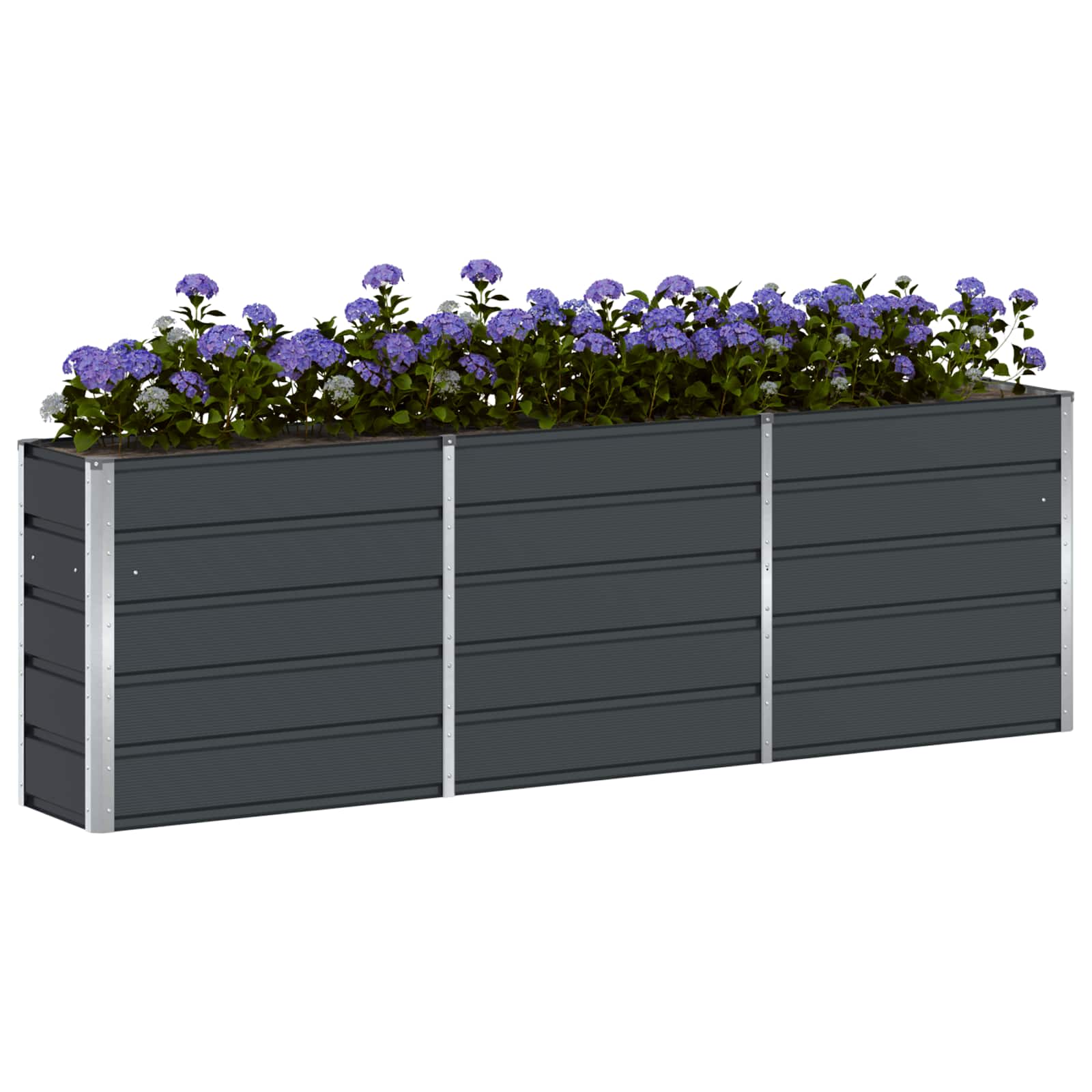 vidaXL Donica Antracyt 240 x 40 x 75 cm Stal