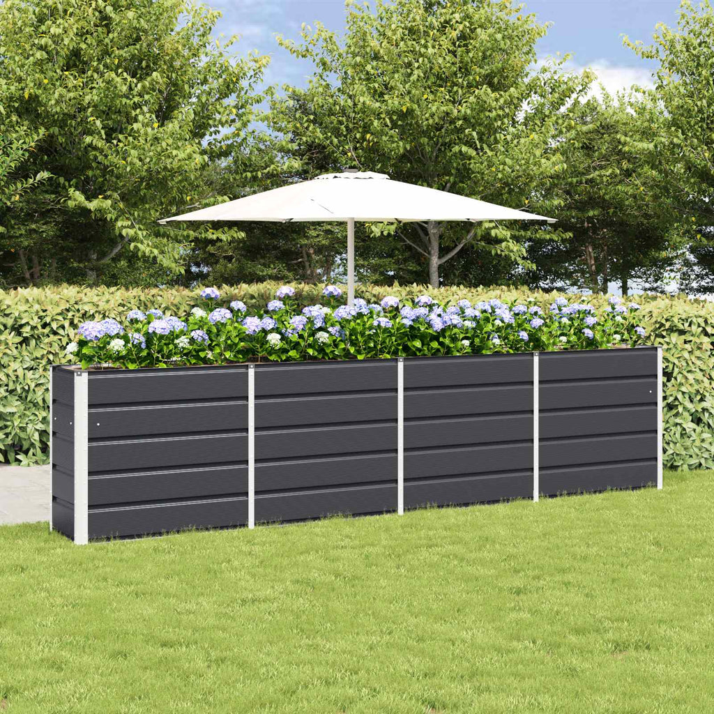 vidaXL Donica Antracyt 320 x 40 x 75 cm Stal