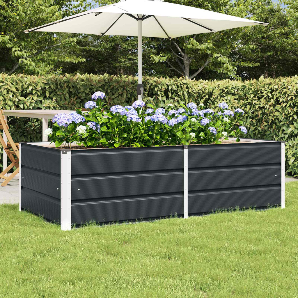 vidaXL Donica Antracyt 160 x 80 x 45 cm Stal