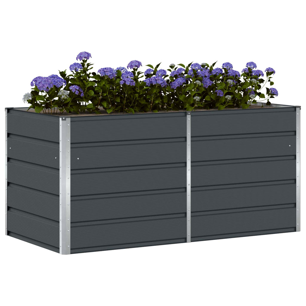 vidaXL Donica Antracyt 160 x 80 x 75 cm Stal