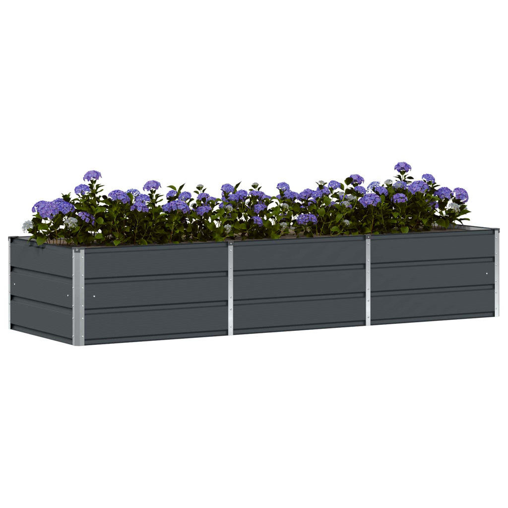 vidaXL Donica Antracyt 240 x 80 x 45 cm Stal