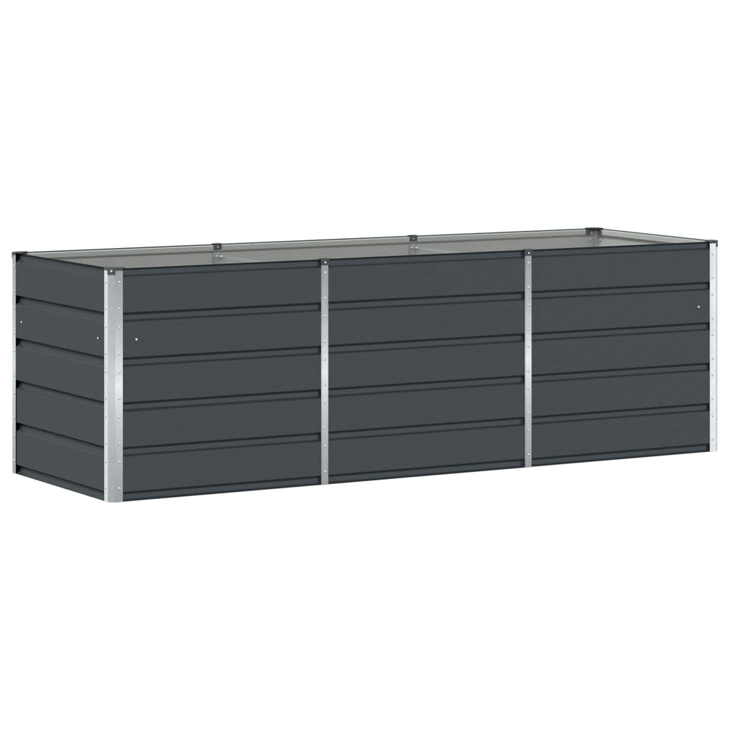vidaXL Donica Antracyt 240 x 80 x 75 cm Stal