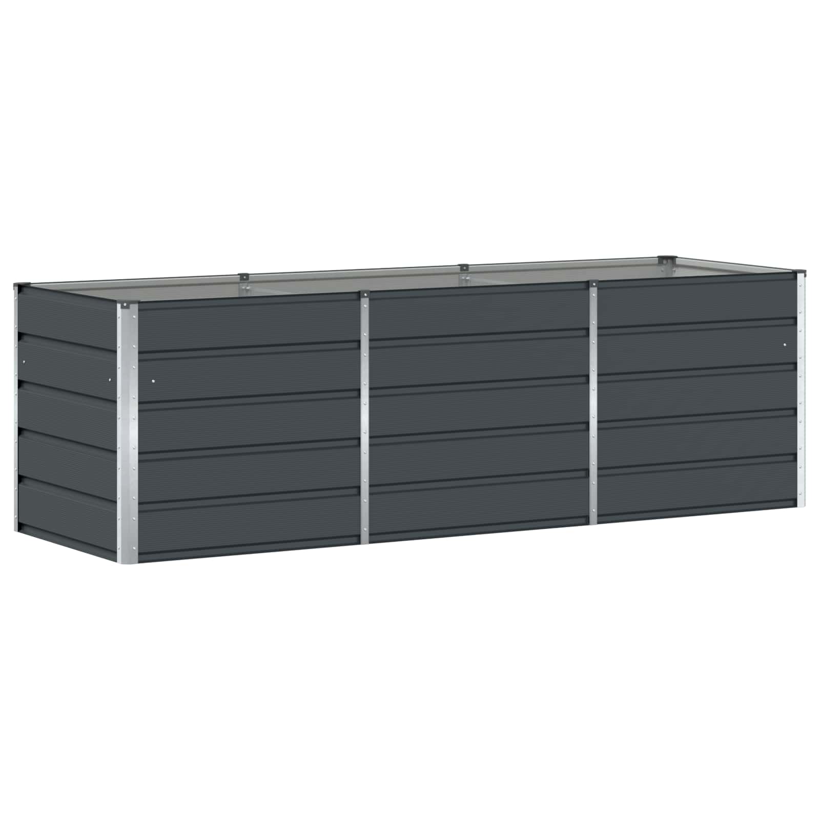 vidaXL Donica Antracyt 240 x 80 x 75 cm Stal