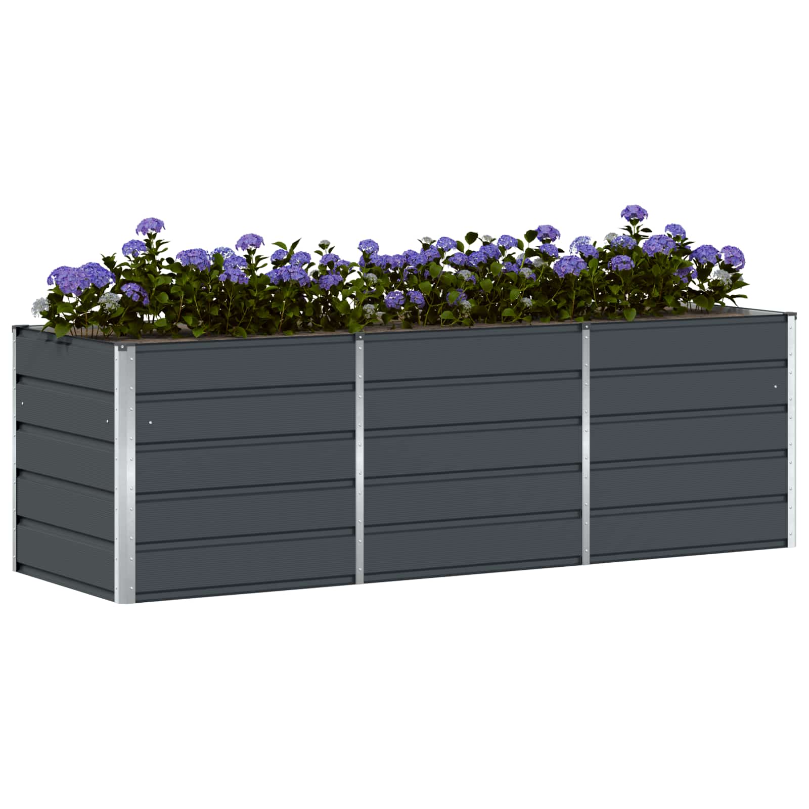 vidaXL Donica Antracyt 240 x 80 x 75 cm Stal