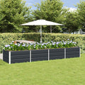 vidaXL Donica Antracyt 320 x 80 x 45 cm Stal