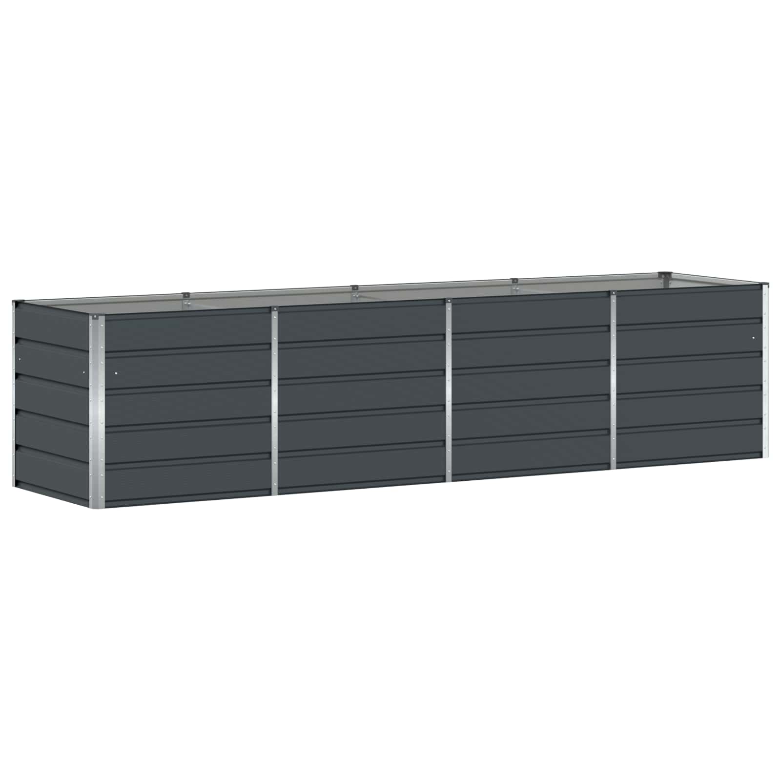 vidaXL Donica Antracyt 320 x 80 x 75 cm Stal