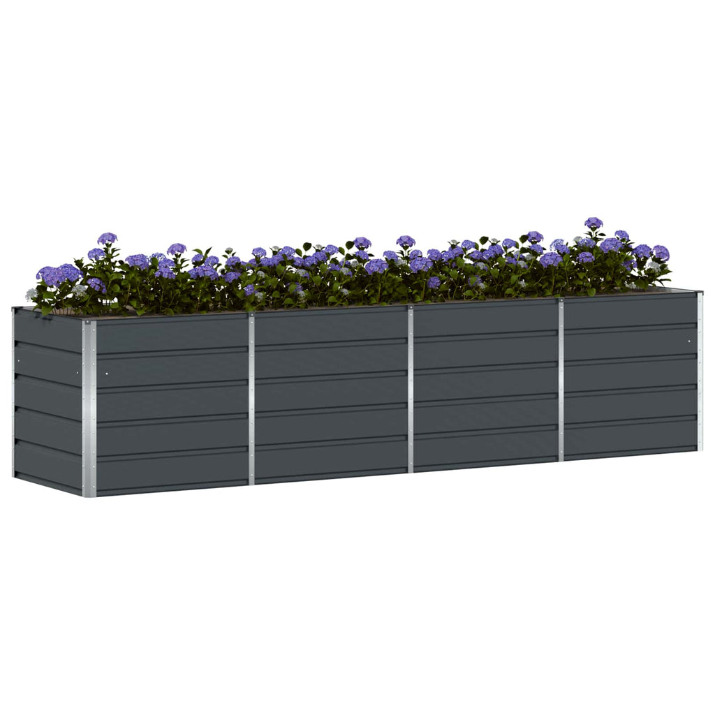 vidaXL Donica Antracyt 320 x 80 x 75 cm Stal