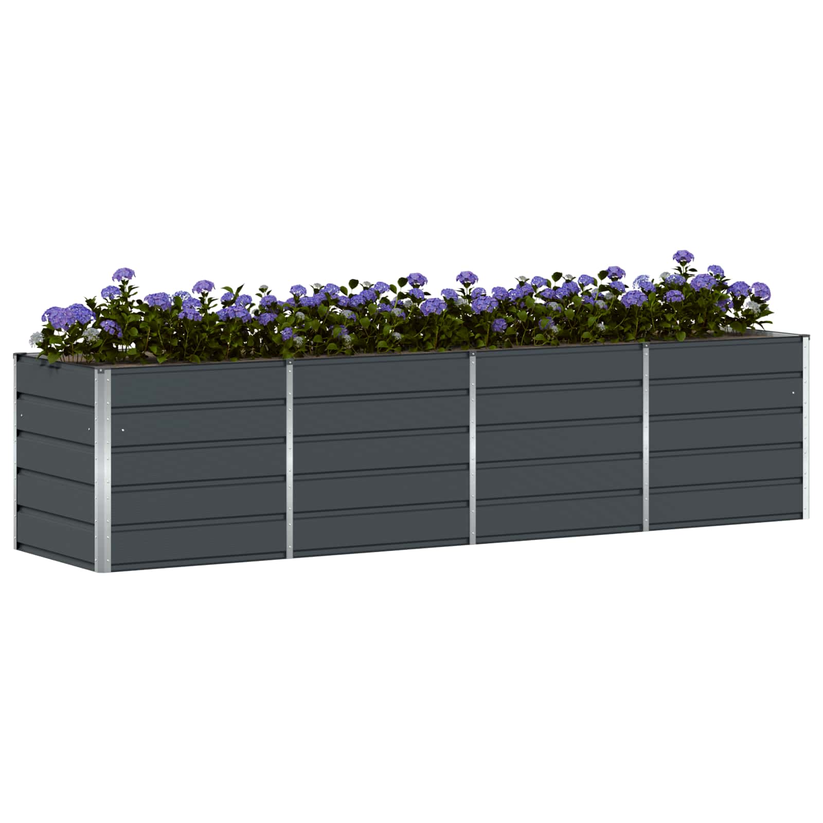 vidaXL Donica Antracyt 320 x 80 x 75 cm Stal