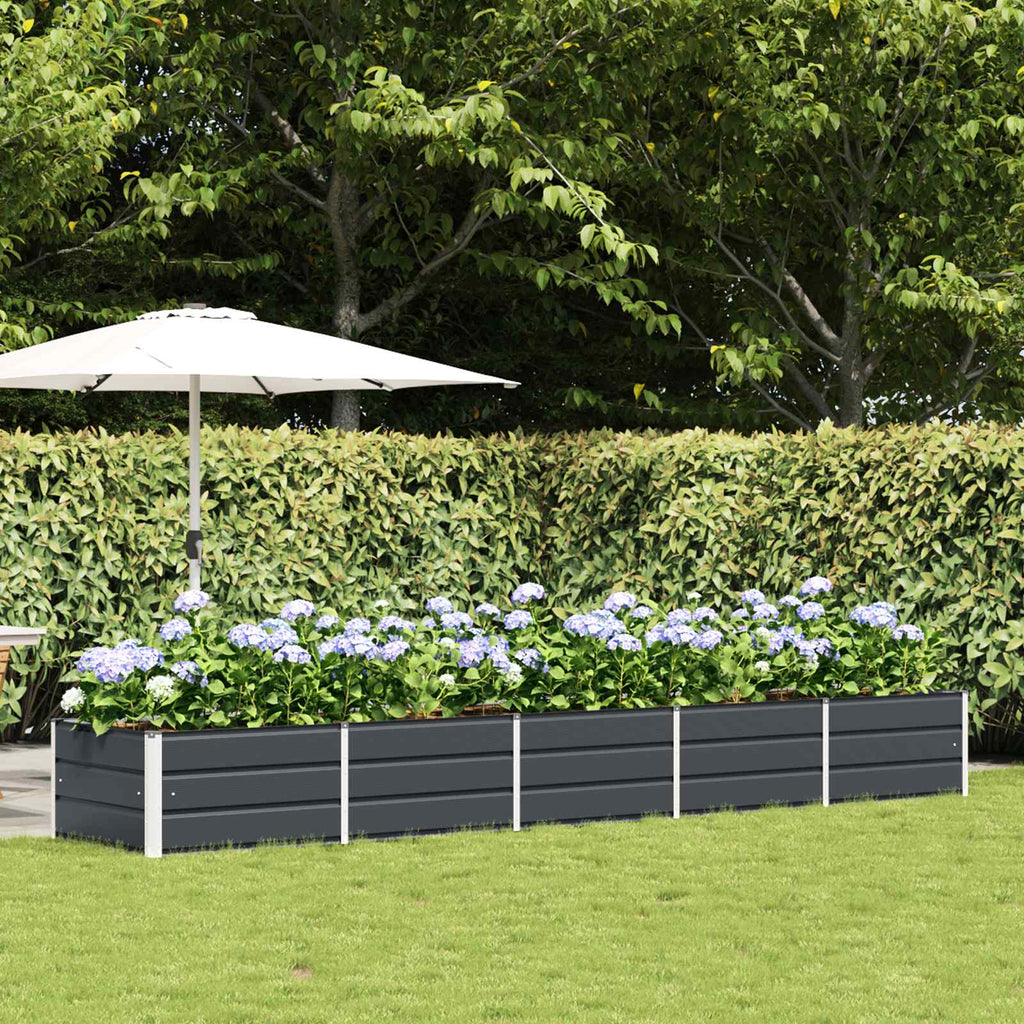 vidaXL Donica Antracyt 400 x 80 x 45 cm Stal