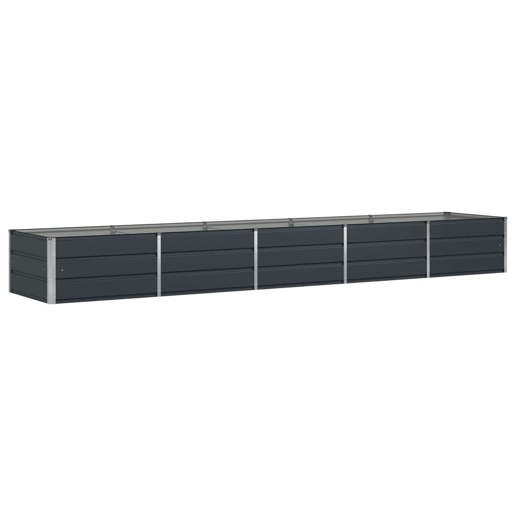 vidaXL Donica Antracyt 400 x 80 x 45 cm Stal