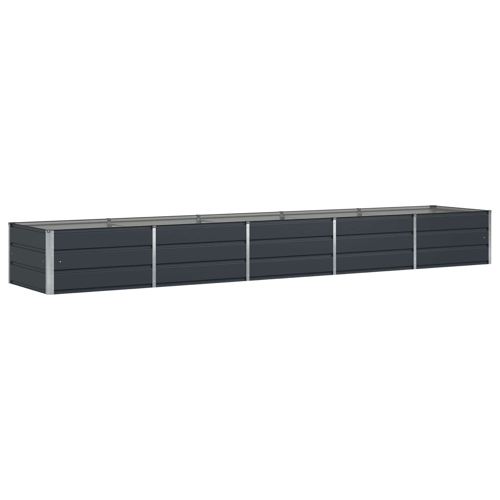 vidaXL Donica Antracyt 400 x 80 x 45 cm Stal