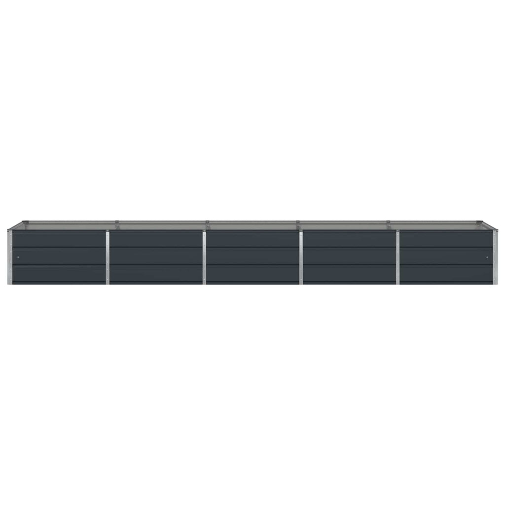 vidaXL Donica Antracyt 400 x 80 x 45 cm Stal