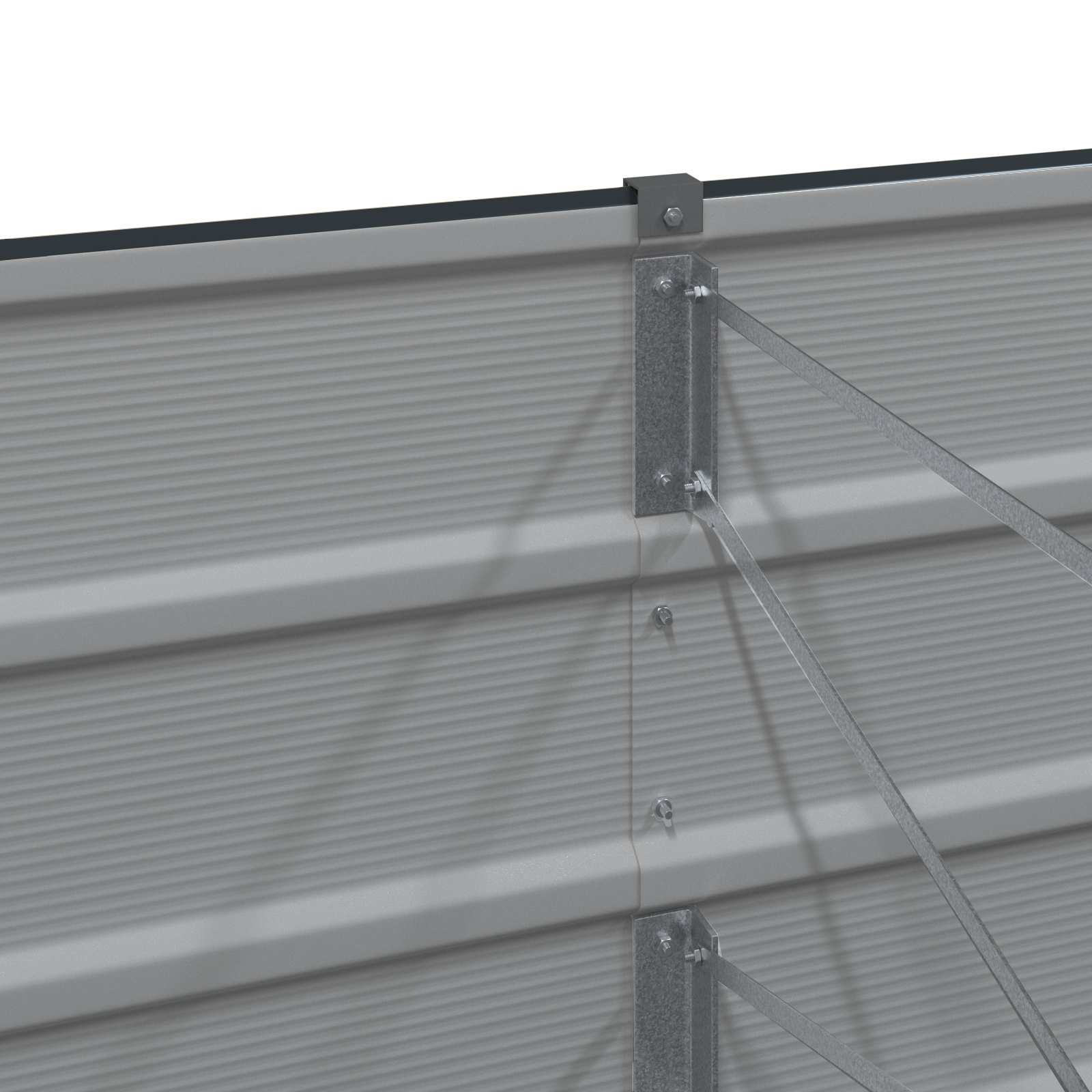 vidaXL Donica Antracyt 480 x 80 x 45 cm Stal