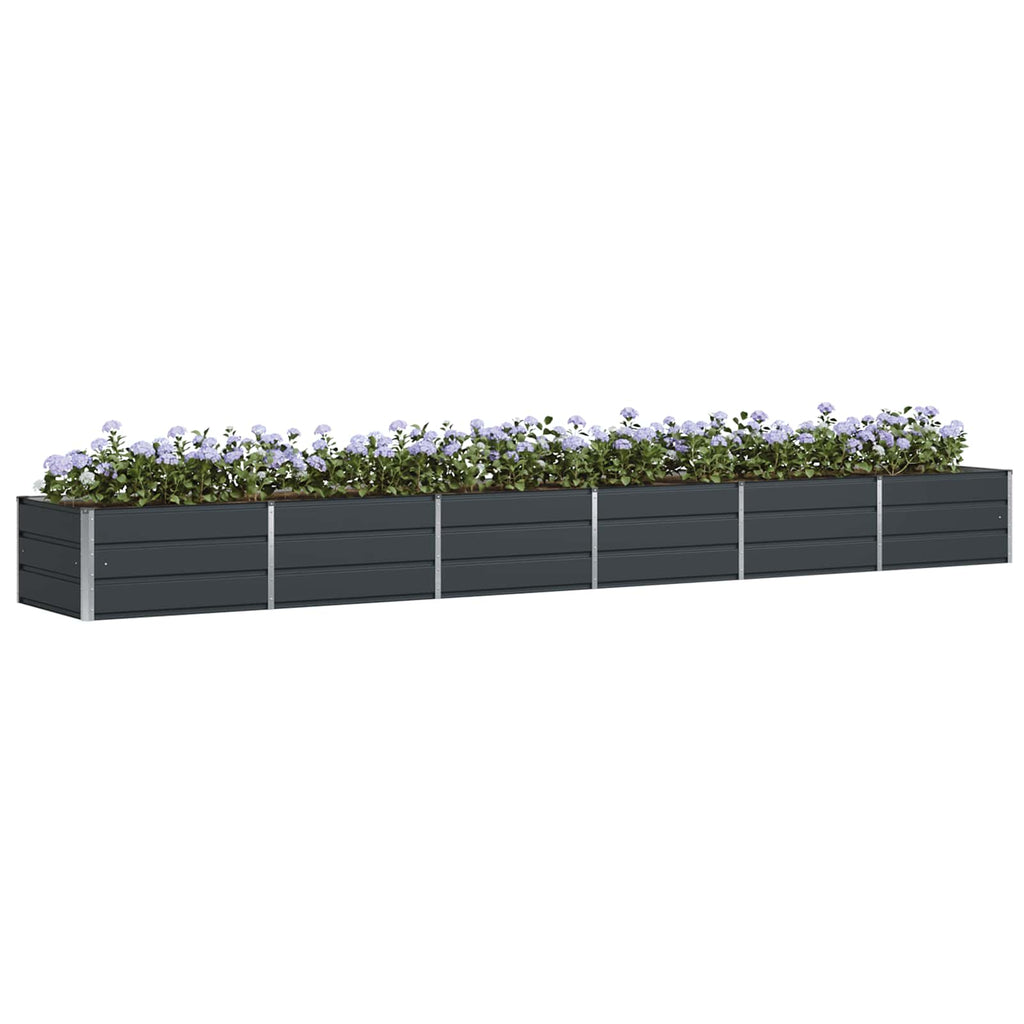 vidaXL Donica Antracyt 480 x 80 x 45 cm Stal