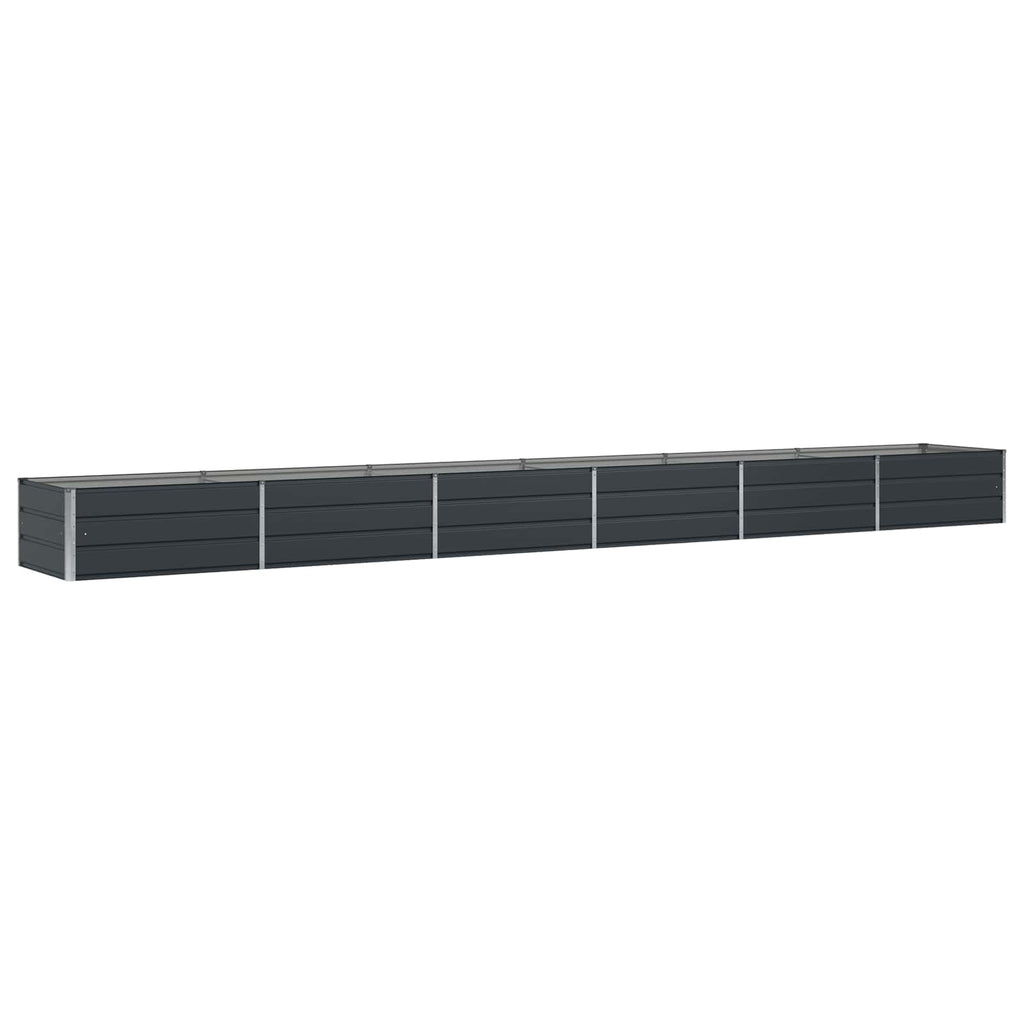 vidaXL Donica Antracyt 600 x 80 x 45 cm Stal