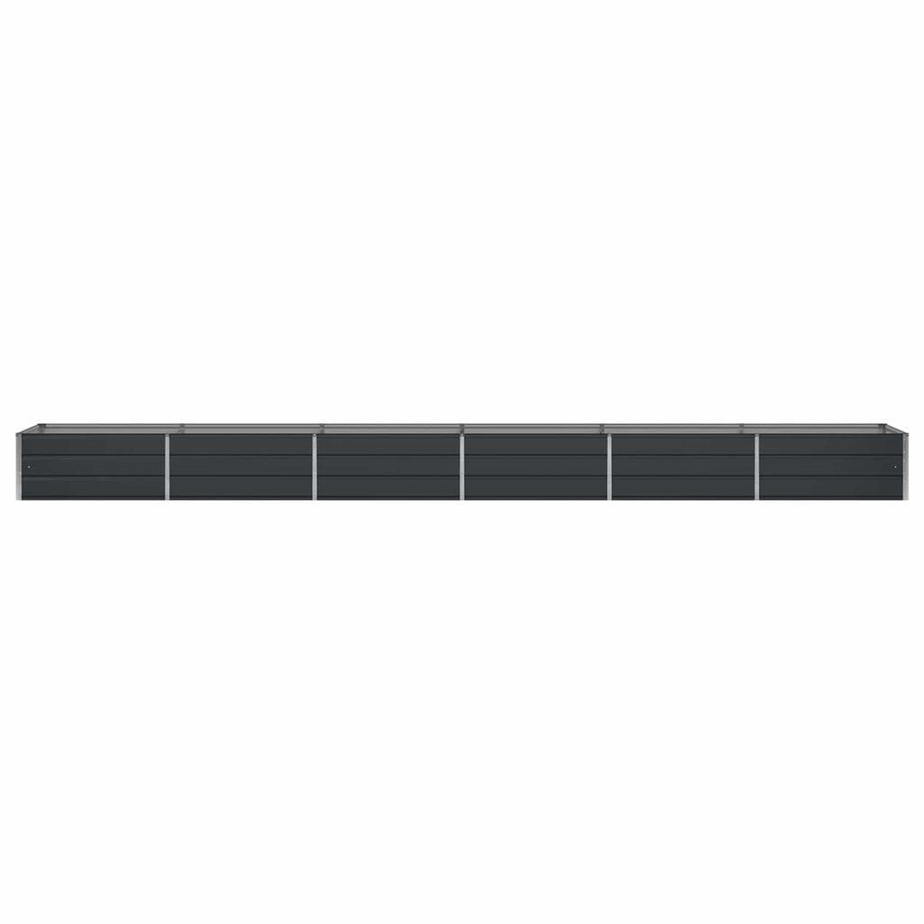 vidaXL Donica Antracyt 600 x 80 x 45 cm Stal