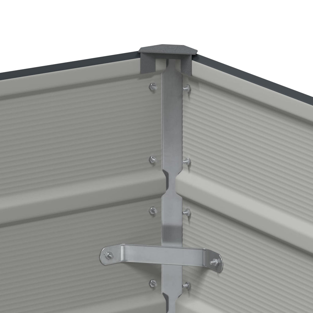 vidaXL Donica Antracyt 100 x 50 x 45 cm Stal Galwanizowana