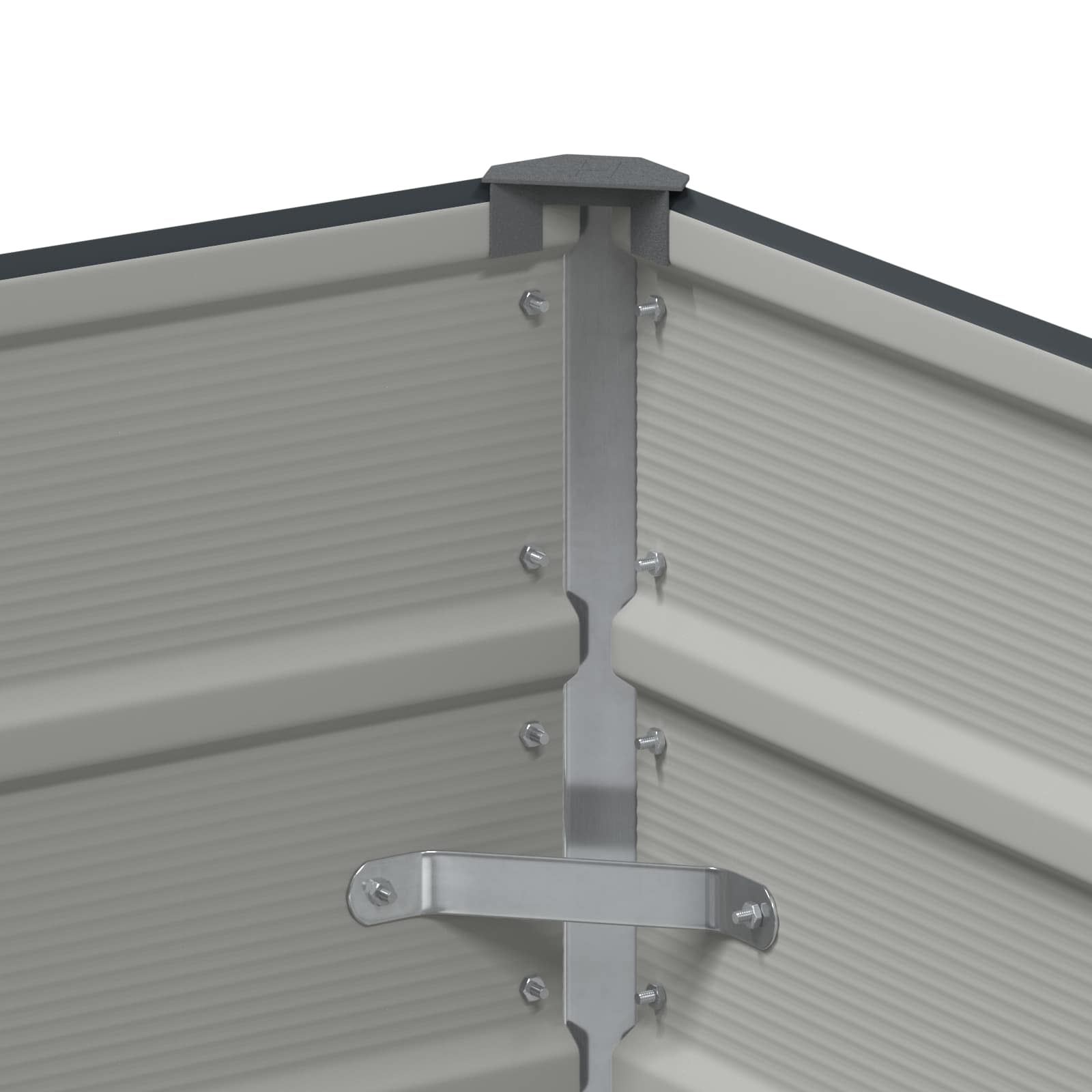 vidaXL Donica Antracyt 100 x 50 x 45 cm Stal Galwanizowana