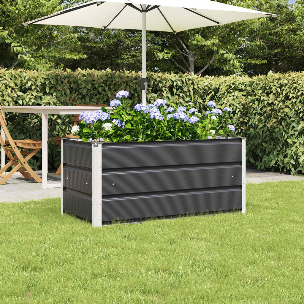 vidaXL Donica Antracyt 100 x 50 x 45 cm Stal Galwanizowana