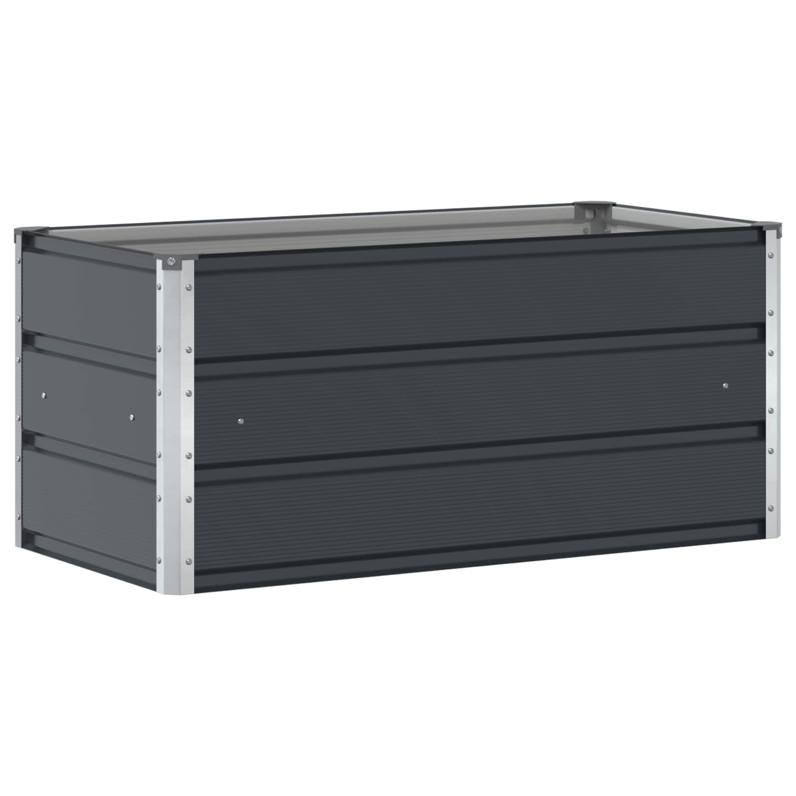 vidaXL Donica Antracyt 100 x 50 x 45 cm Stal Galwanizowana