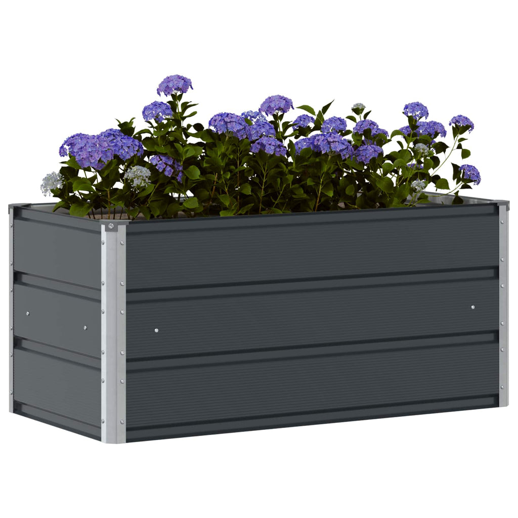 vidaXL Donica Antracyt 100 x 50 x 45 cm Stal Galwanizowana