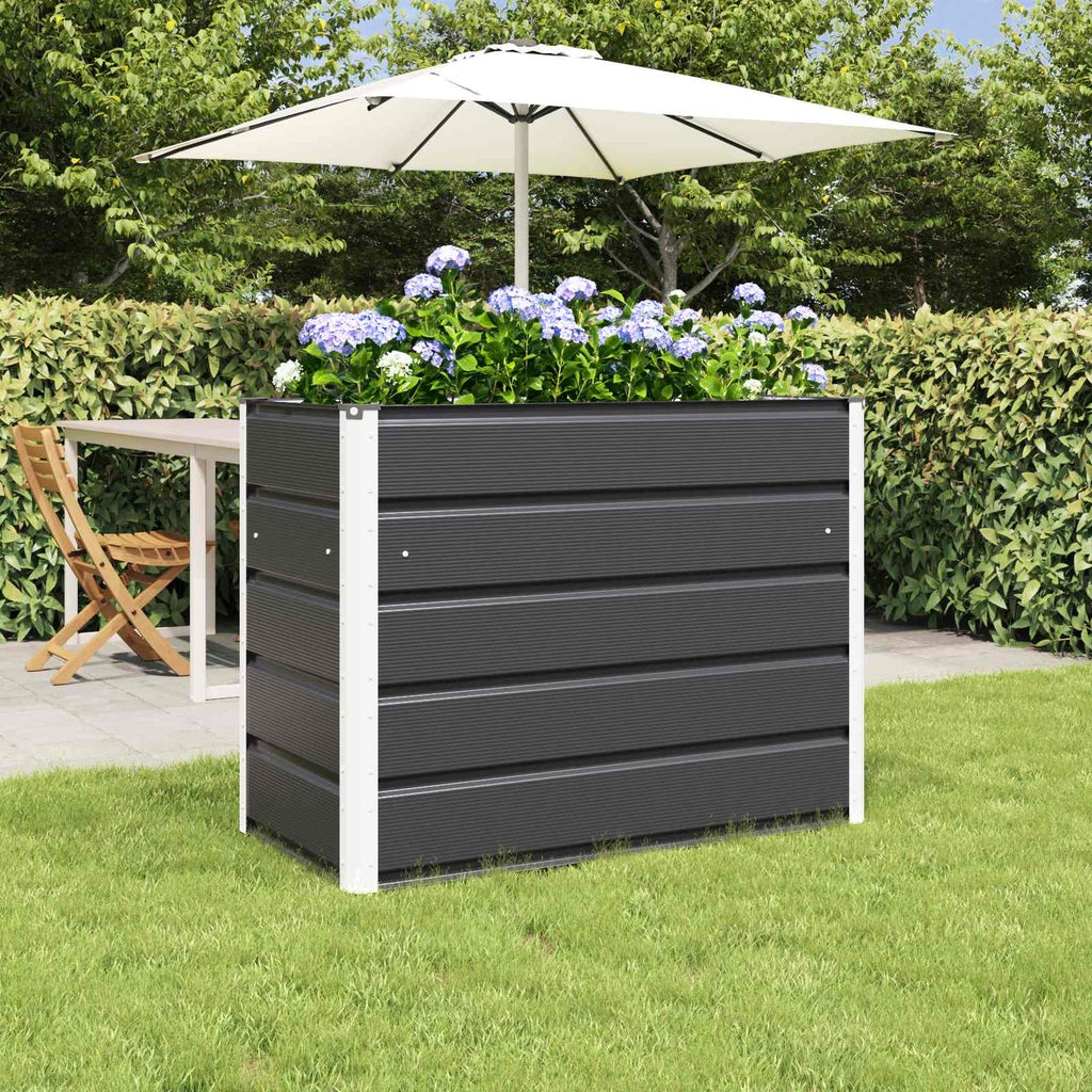 vidaXL Donica Antracyt 100 x 50 x 75 cm Stal Galwanizowana