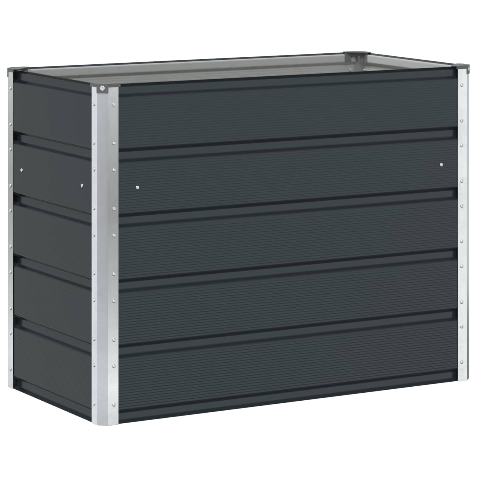 vidaXL Donica Antracyt 100 x 50 x 75 cm Stal Galwanizowana