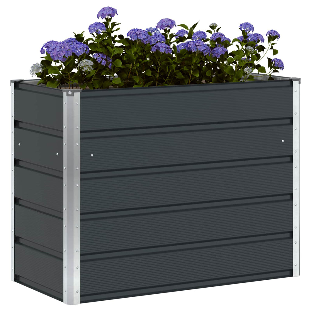 vidaXL Donica Antracyt 100 x 50 x 75 cm Stal Galwanizowana