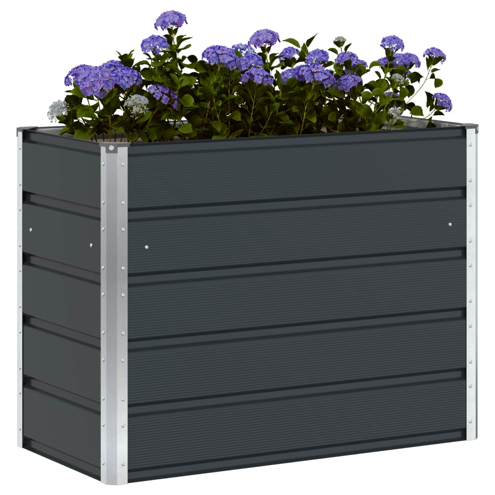 vidaXL Donica Antracyt 100 x 50 x 75 cm Stal Galwanizowana