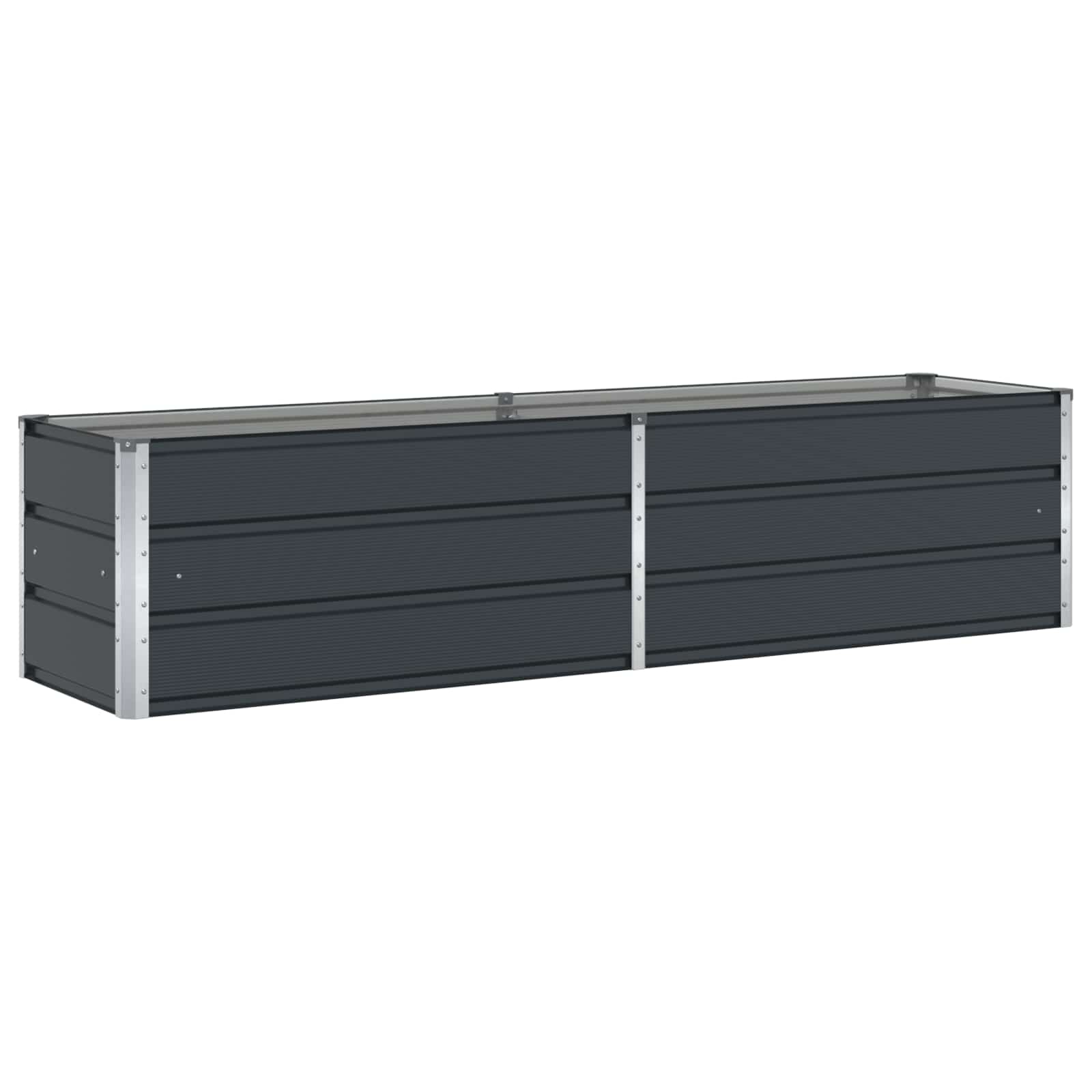 vidaXL Donica Antracyt 195 x 50 x 45 cm Stal Galwanizowana