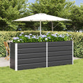 vidaXL Donica Antracyt 195 x 50 x 75 cm Stal Galwanizowana
