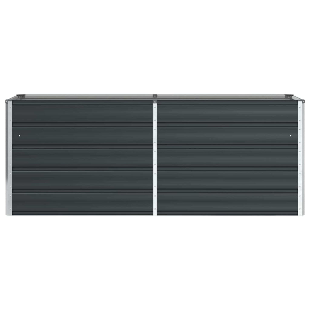 vidaXL Donica Antracyt 195 x 50 x 75 cm Stal Galwanizowana