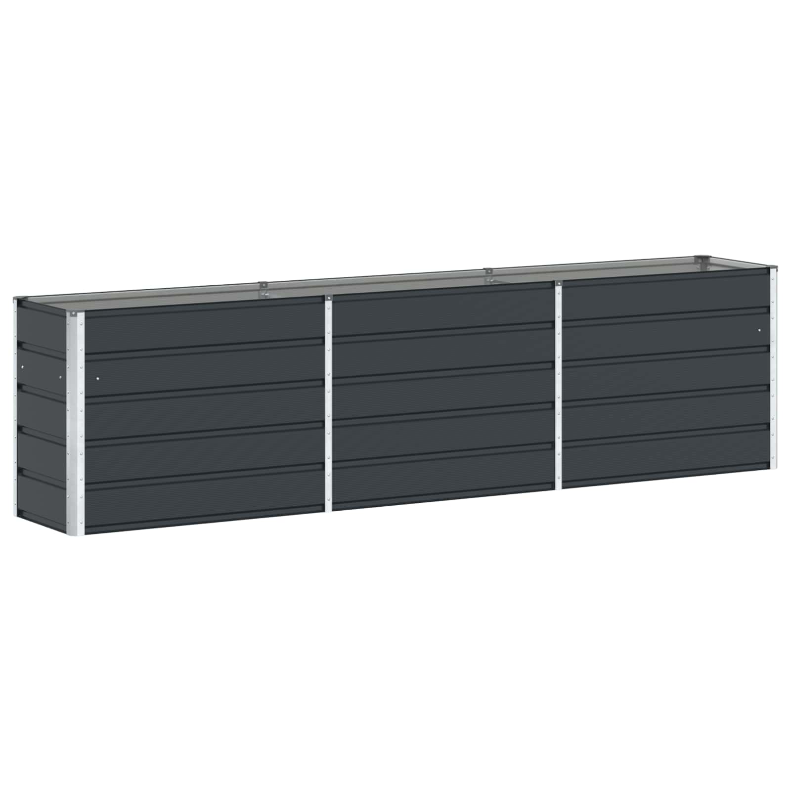 vidaXL Donica Antracyt 290 x 50 x 75 cm Stal Galwanizowana