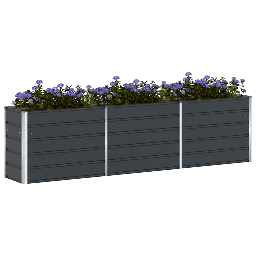 vidaXL Donica Antracyt 290 x 50 x 75 cm Stal Galwanizowana