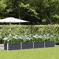 vidaXL Donica Antracyt 385 x 50 x 45 cm Stal Galwanizowana