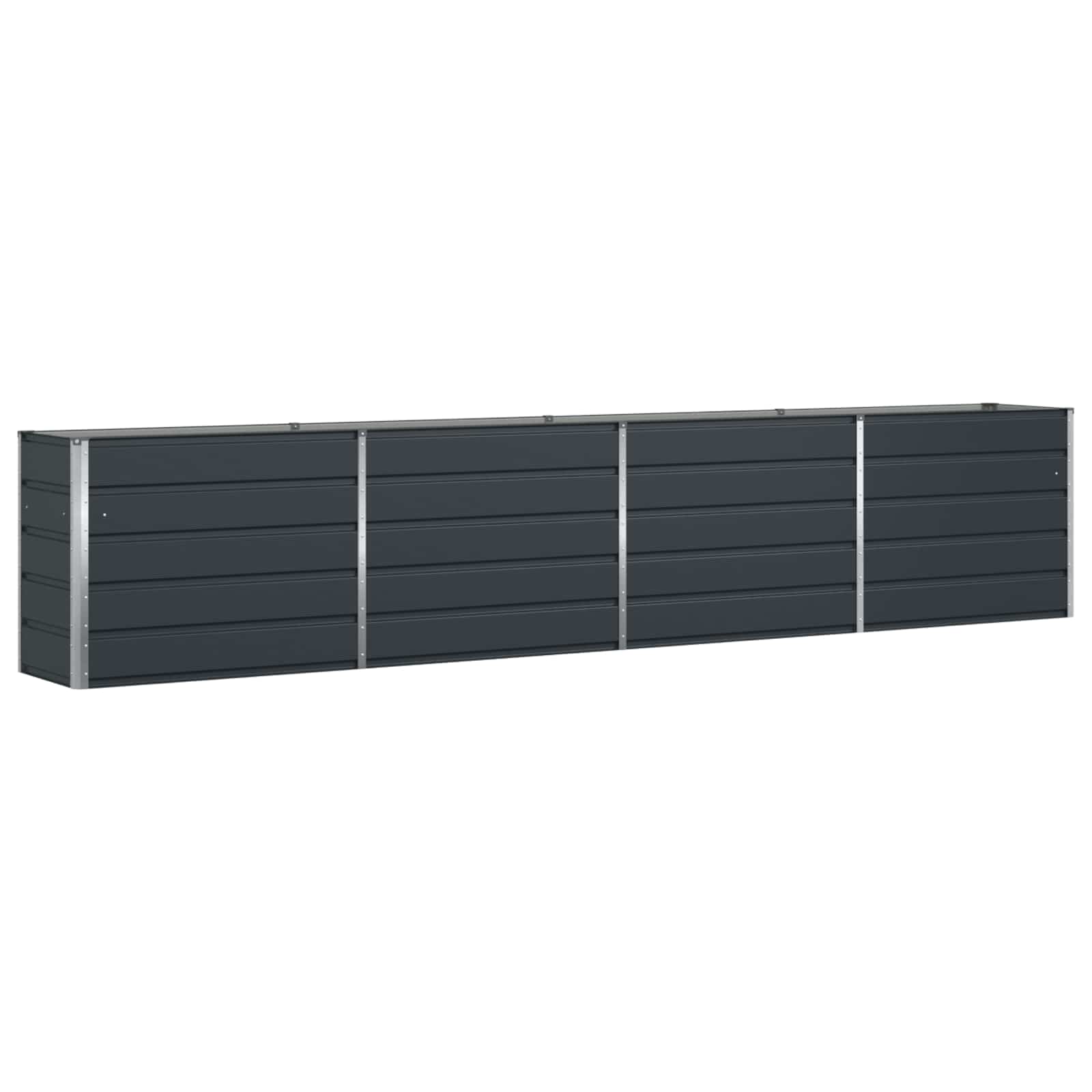 vidaXL Donica Antracyt 385 x 50 x 75 cm Stal Galwanizowana