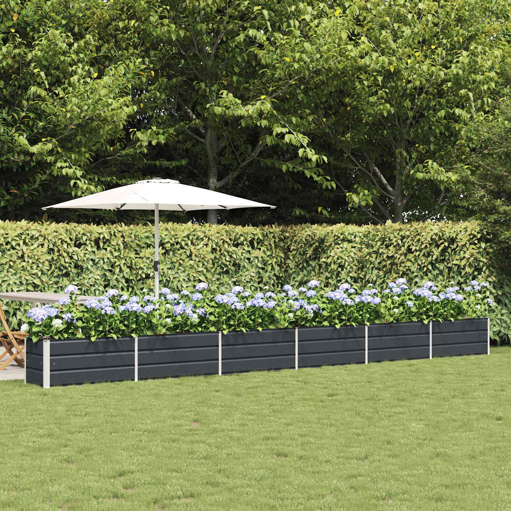 vidaXL Donica Antracyt 580 x 50 x 45 cm Stal Galwanizowana