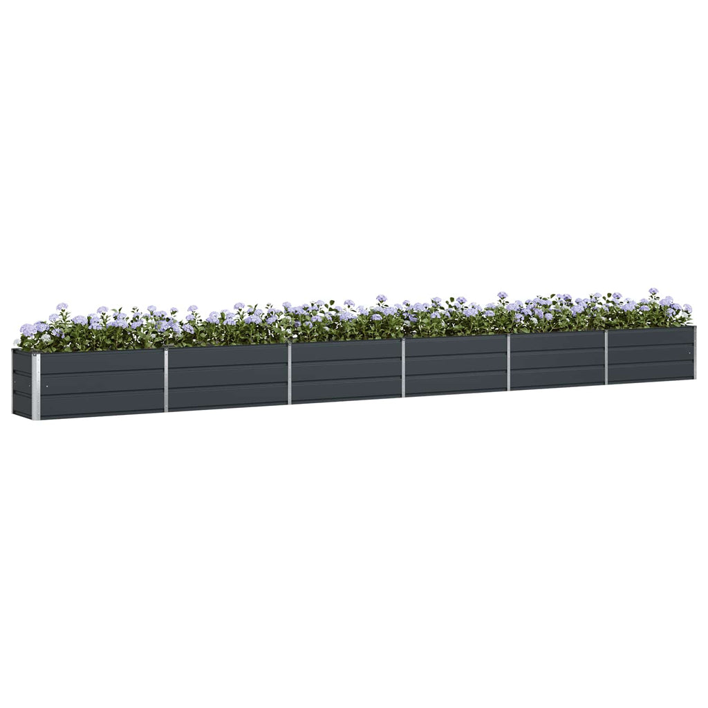 vidaXL Donica Antracyt 580 x 50 x 45 cm Stal Galwanizowana