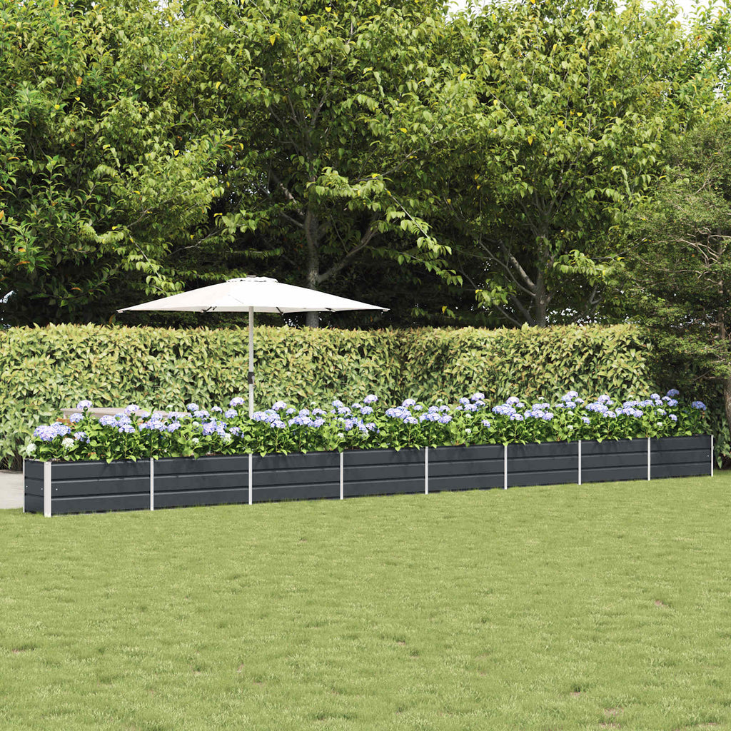 vidaXL Donica Antracyt 770 x 50 x 45 cm Stal Galwanizowana