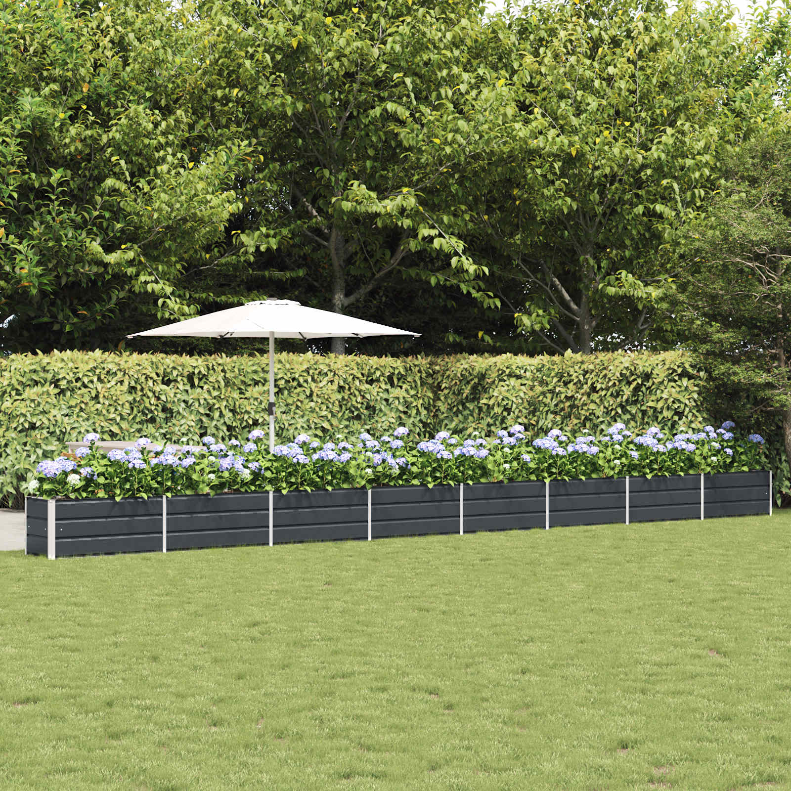 vidaXL Donica Antracyt 770 x 50 x 45 cm Stal Galwanizowana